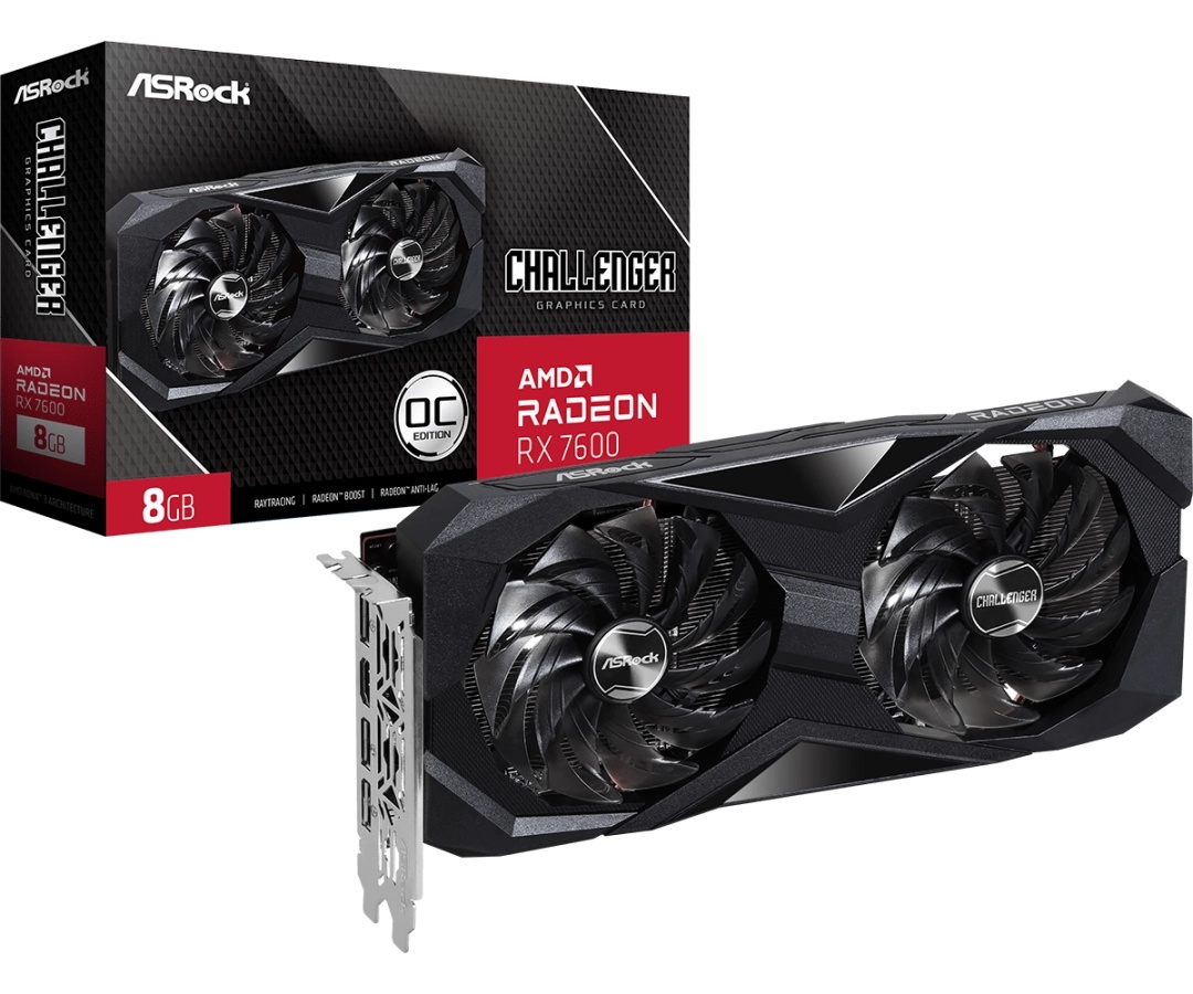 华擎发布三款RX 7600显卡：售价2149元起
