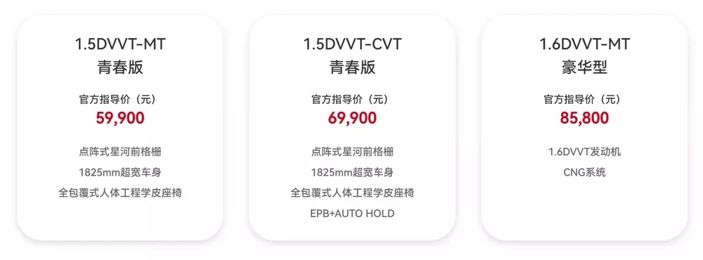 2023款奇瑞艾瑞泽5上市，5.99万元起